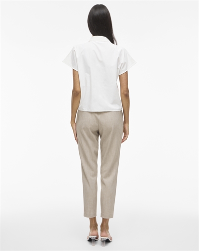 Vila - VIVarone Slim Bukser - Natural Melange